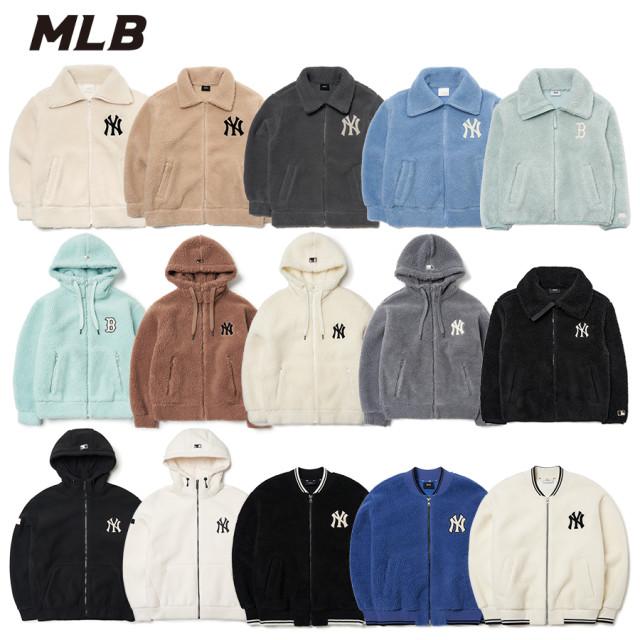 (국내매장판)MLB 후리스 점퍼 집업 양털후리스 뽀글이 뉴욕양키스 LA다저스 컬러모음전