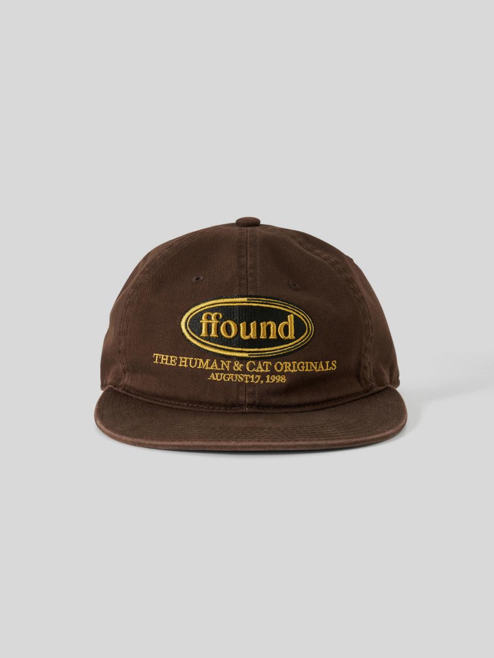 FFOUND WASHED FLAT BRIM CAP /BROWN
