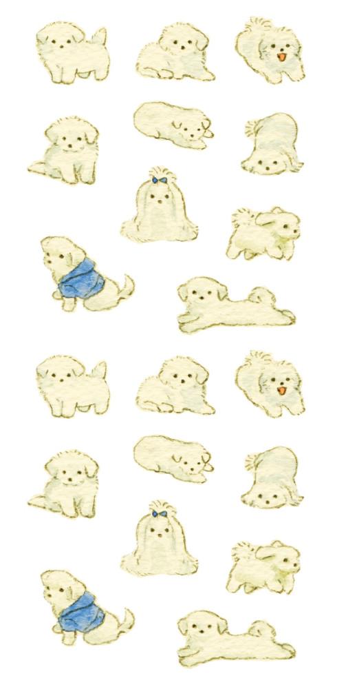 말티즈2 스티커