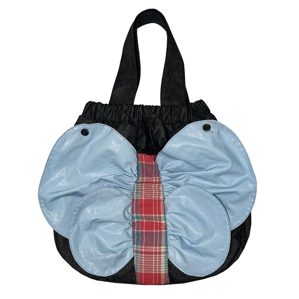 Butterfly Taxidermy Round Tote Bag_NB009