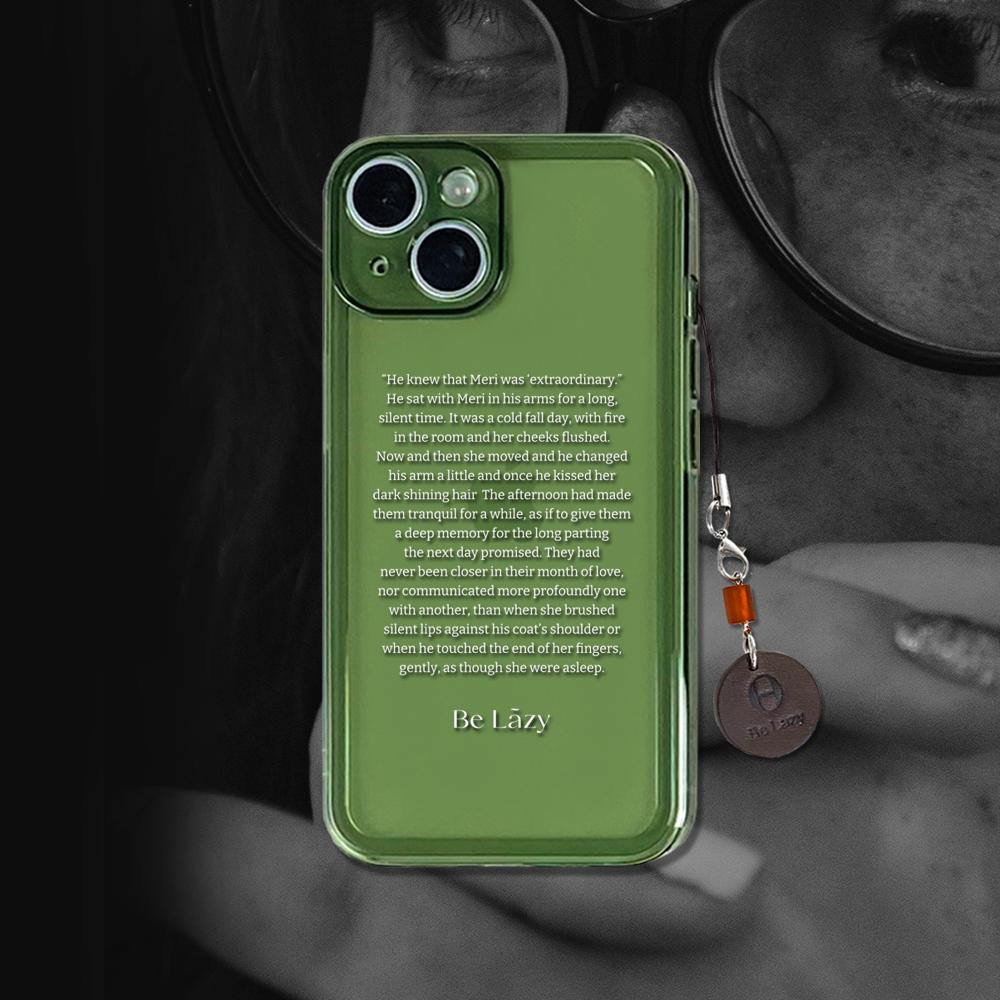Story jelly case (Green / White font)