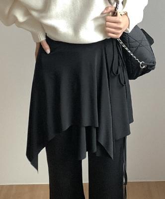 Hiben uncut layered skirt