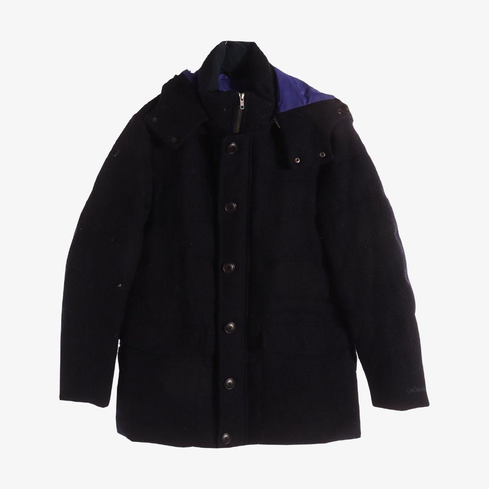 HARRIS TWEED 헤리스 트위드 다운 울 100% 패딩 점퍼 코트 M