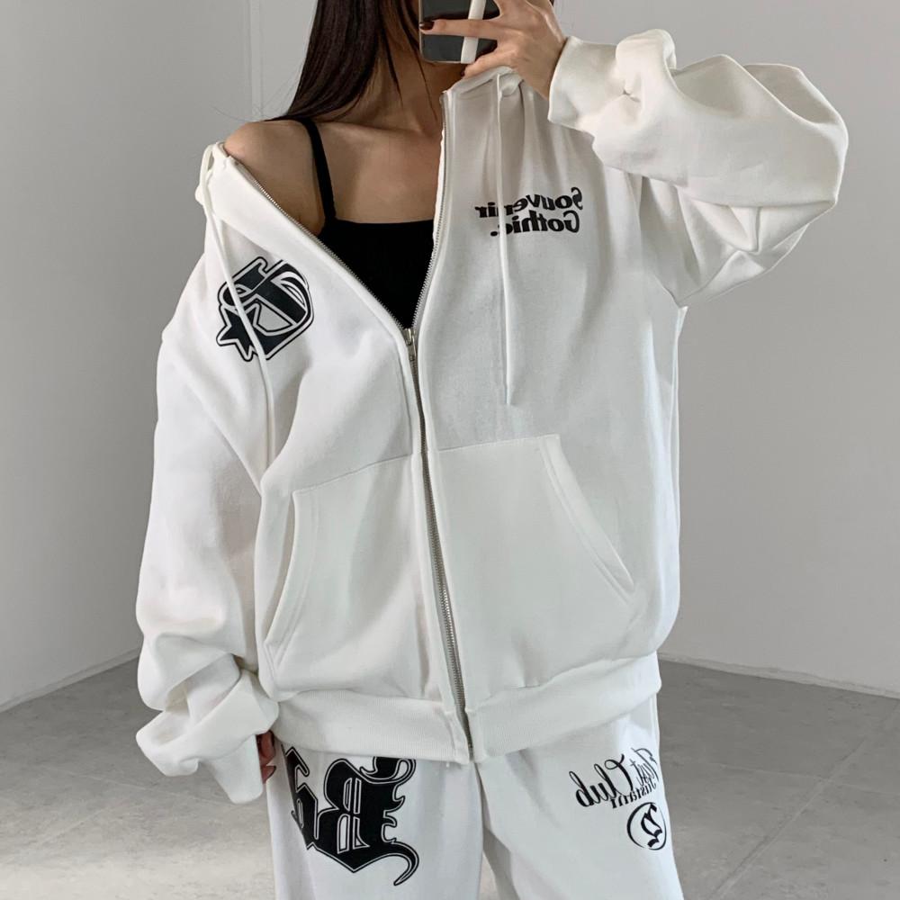 [기모]피르 오버핏 후드집업