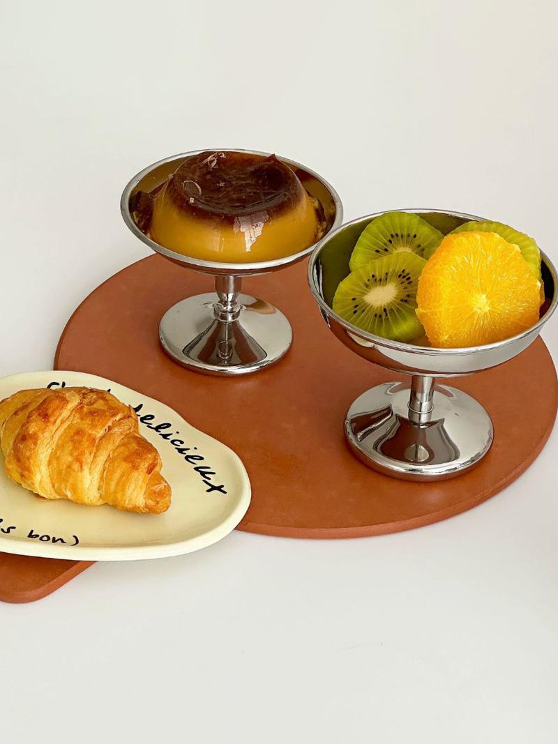 스테인리스 디저트 푸딩 접시