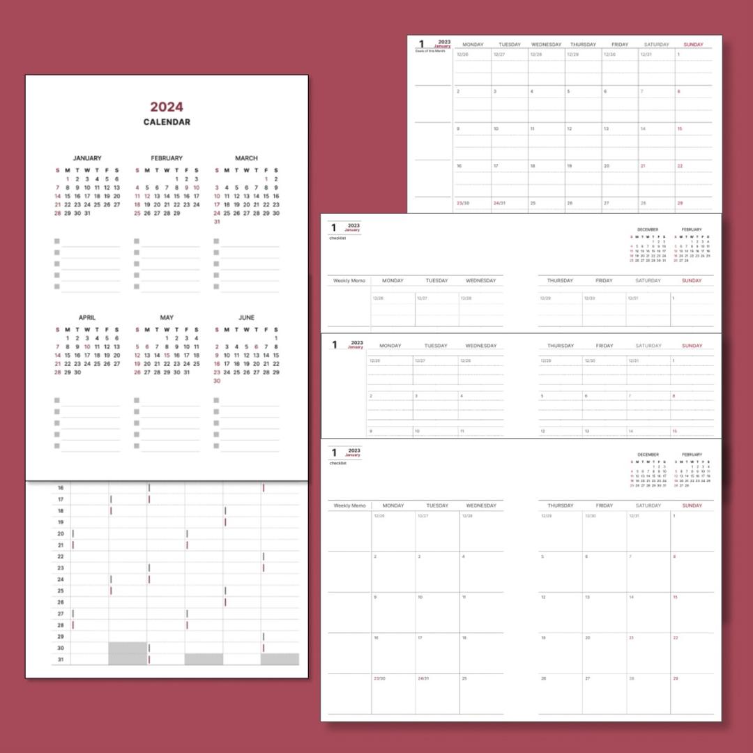 2024 연월간 플래너 A5