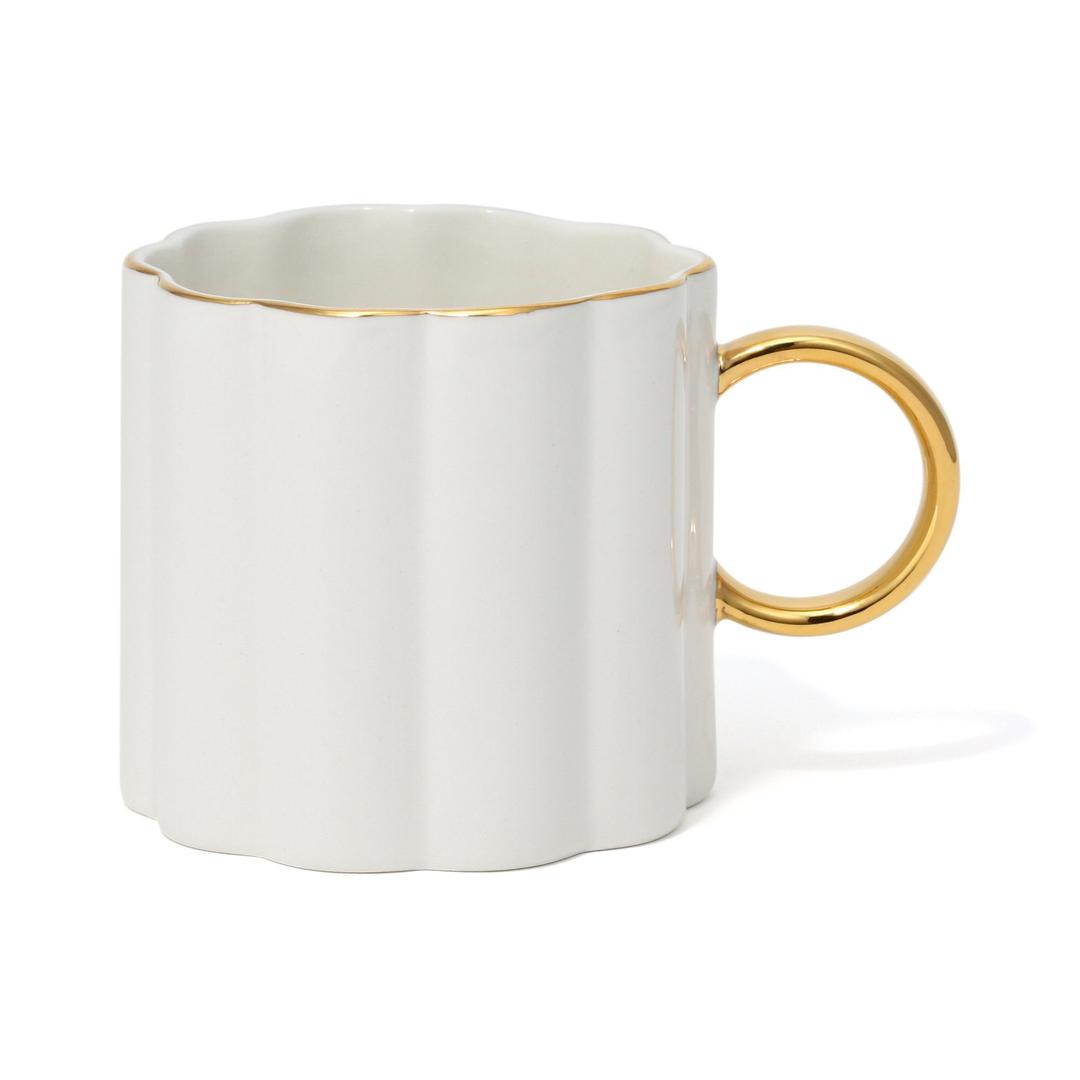 Pastel Scallop Mug White