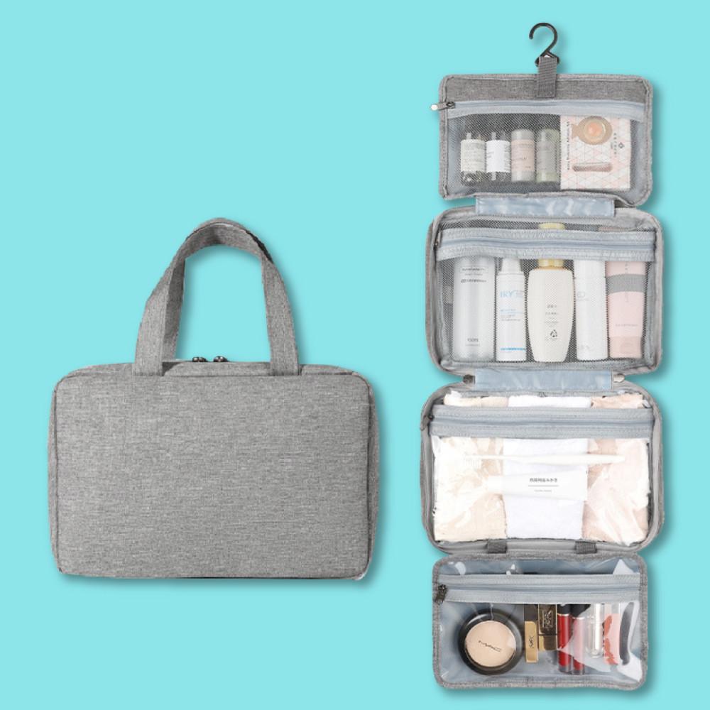 쿠아 여행용 세면도구 파우치 여행 방수 트래블 올인원 세면백 워시백