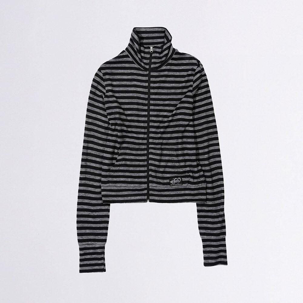 Light Weight Striped Jersey Black