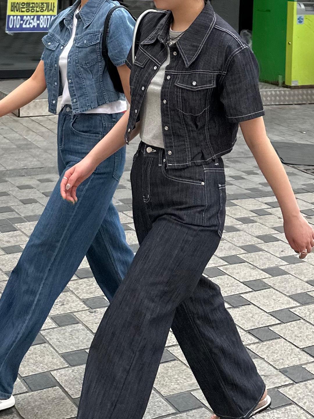 [세트가능] 로픈 데님 셔츠