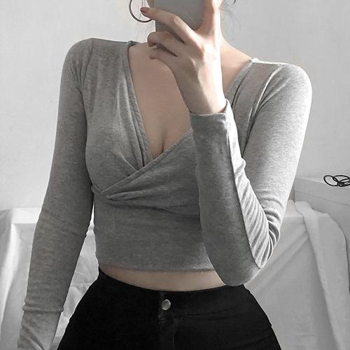 [재진행]랩 스판크롭T(4color)