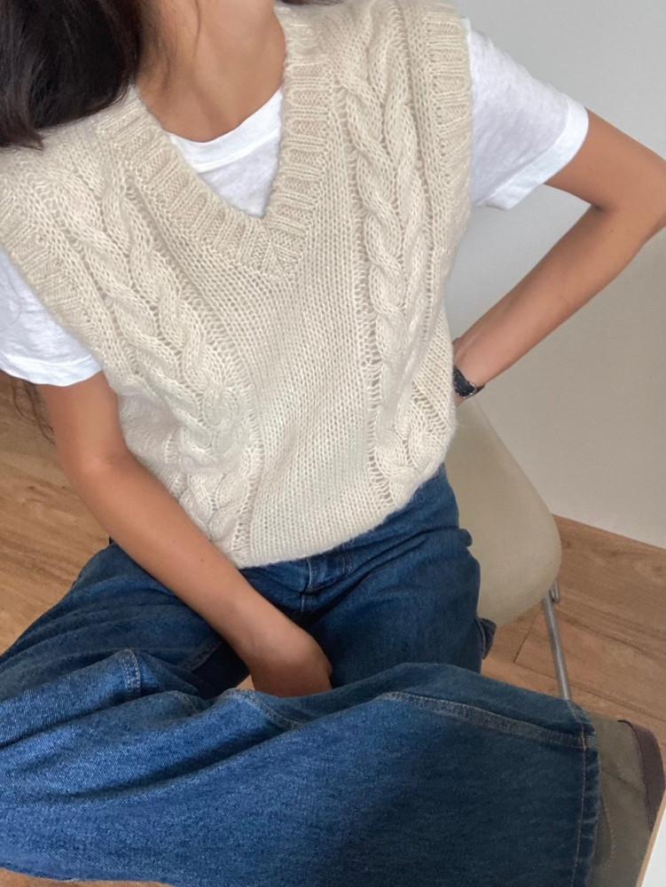 [플레인에떼]로맨티사이즈 소프트 케이블 베스트 (3 color)