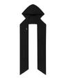 W 2Way Hoodie Scarf - Black