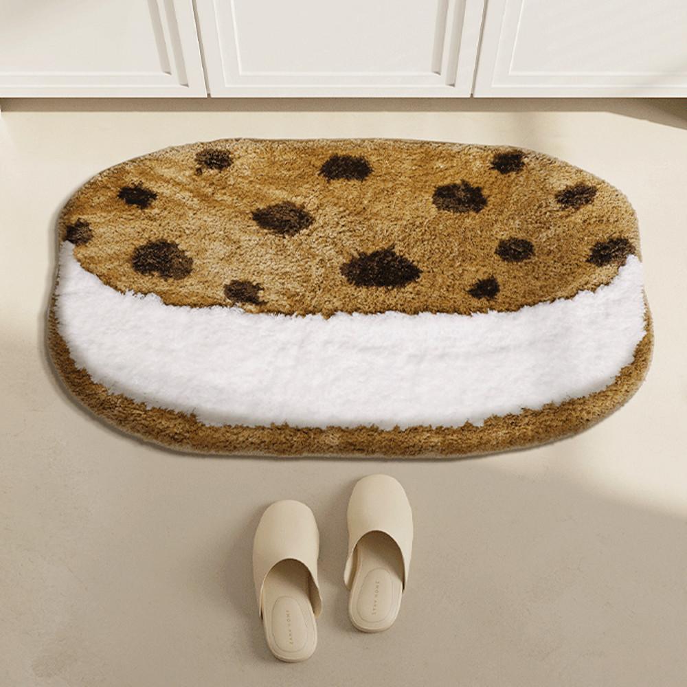 크림 쿠키 빨아쓰는 발매트 화장실 욕실 미끄럼방지 현관발판 미니러그