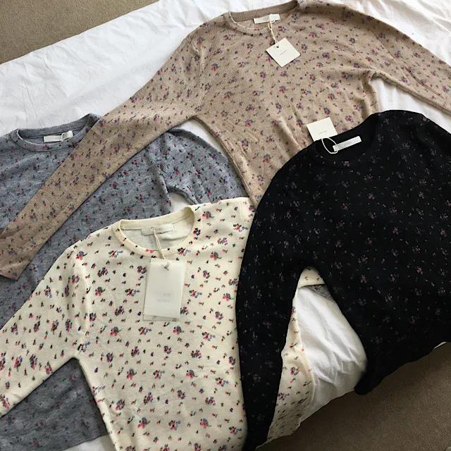 (퀄리티보장/품절임박) 잔꽃 니트 5color