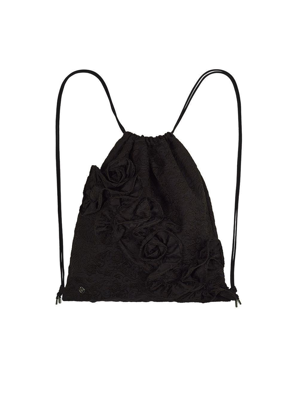 DAMASK FLOWER STRING BAG [BROWN]