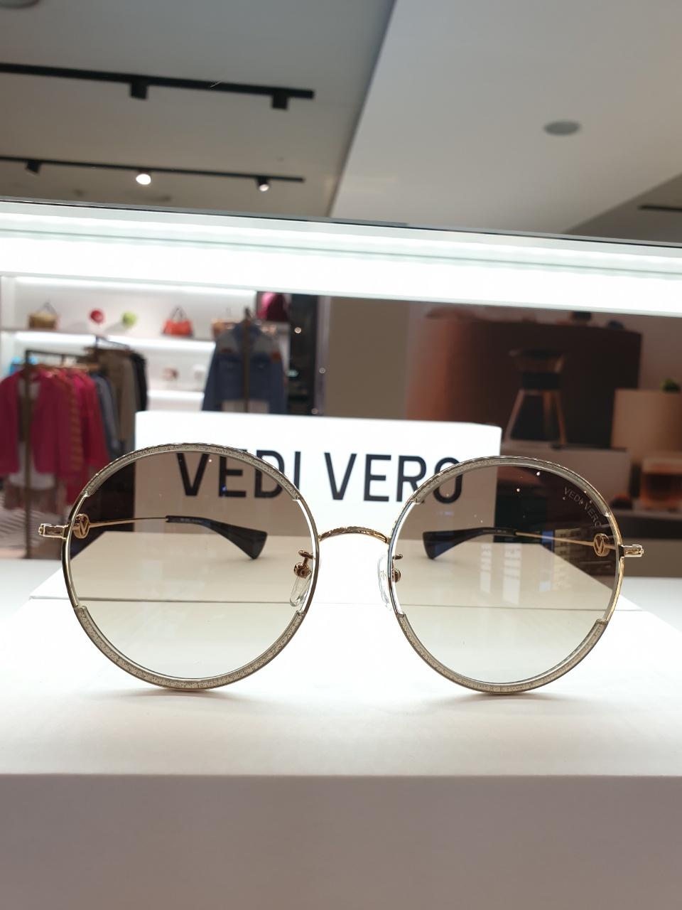 베디베로 여성 원형 메탈 선글라스 VE921BRG