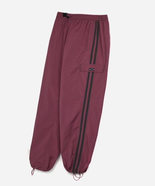 COLOR BLOCK STITCH TRACK PANTS HOT PINK