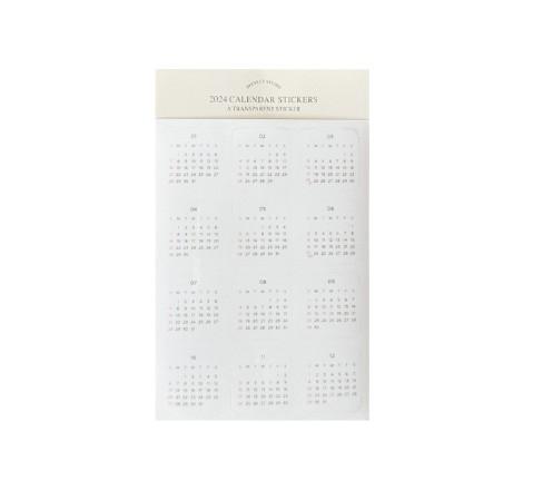 [비스켓스튜디오] A transparent sticker - Calendar 2025