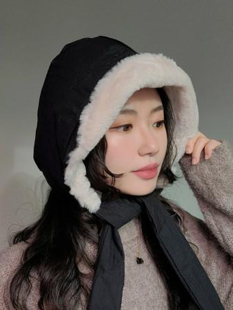 이런 상품 어때요? 국산 패딩 밍크털 후드 방한모자 양면 귀달이 군밤 귀도리 겨울 귀마개모자