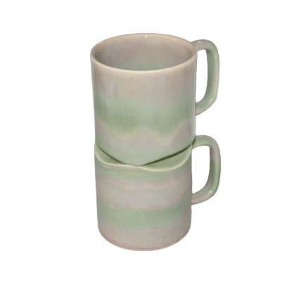 Desert mint stripe I cup