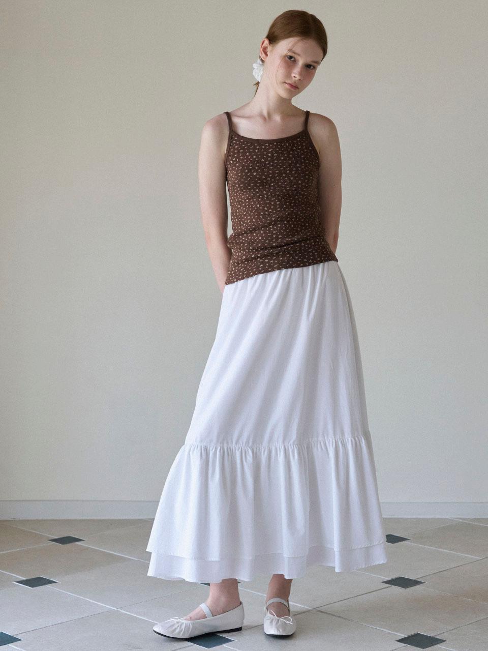[B-grade60%](2COLOR)SHIRRING BANDING LONG SKIRT