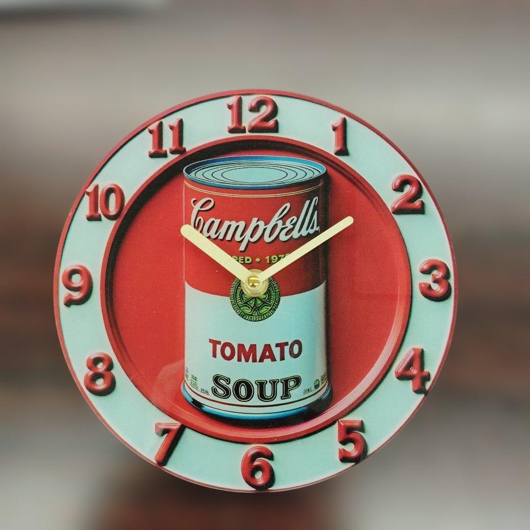 キャンベルスープ缶デザイン掛時計