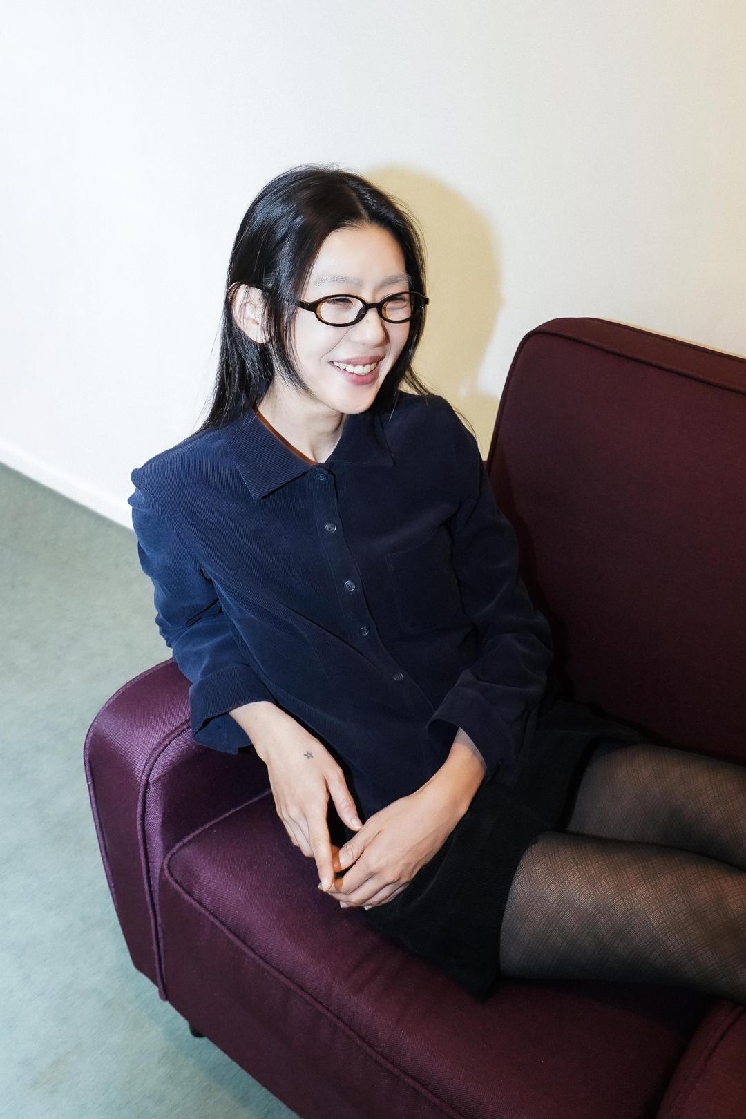 corduroy line shirt (navy)