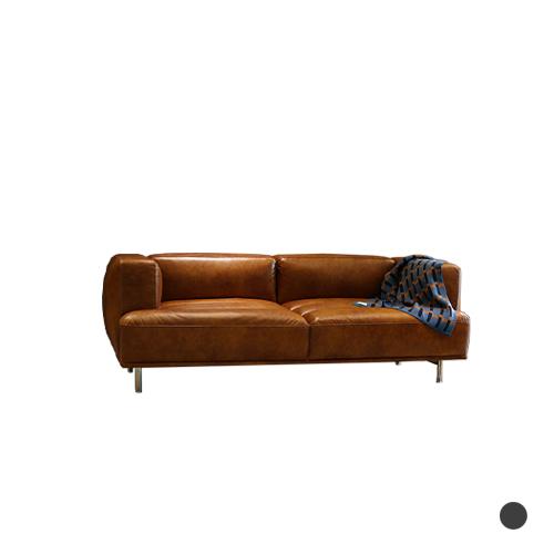 PAOLO 3 seater Leather Sofa