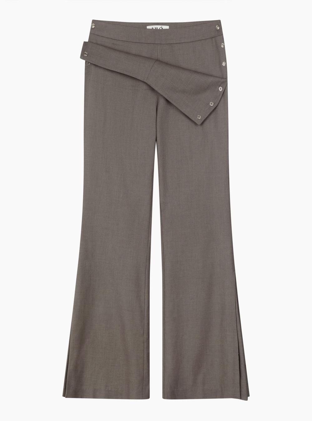 90'S SNAP SLACKS (COCOA)