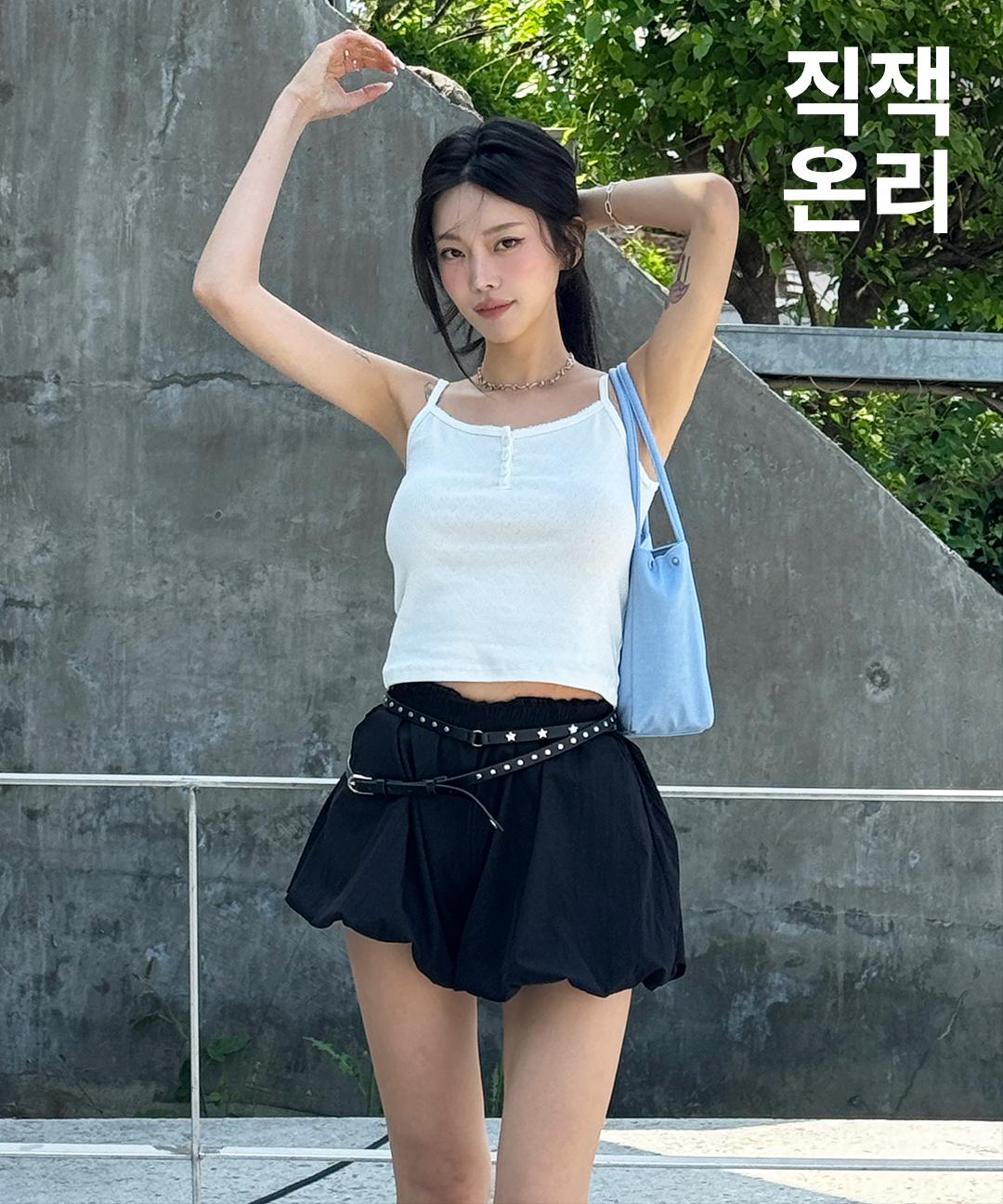 후아유 [ 미희 PICK/ 캘리걸 NEW] 아일렛 헨리넥 나시 / WHRNF2622F