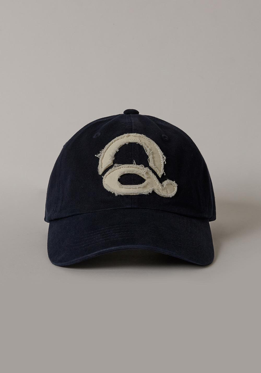 Washed Logo Ball Cap (Navy/White)