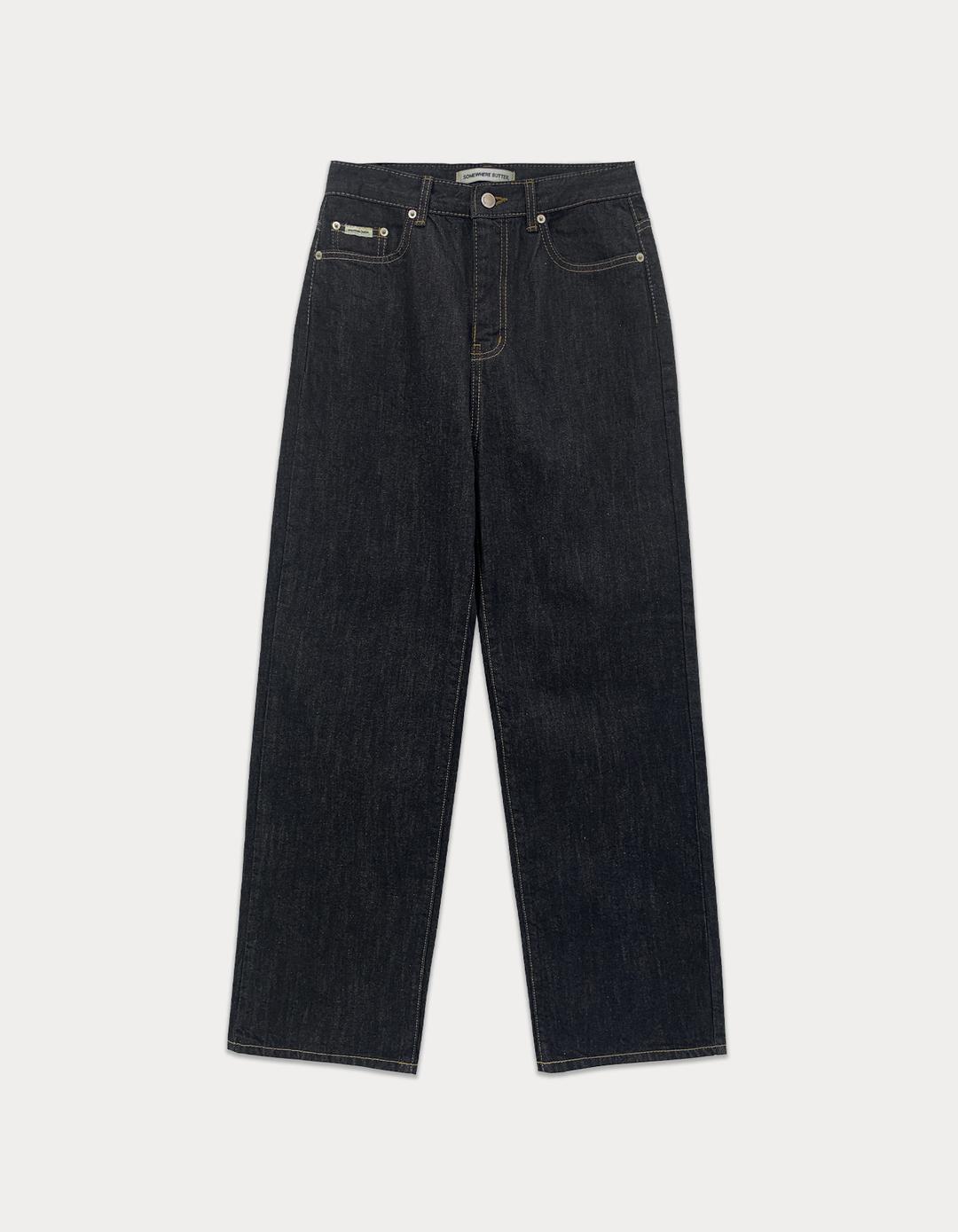 [Preview] Jeff Raw Wide Denim Pants - Raw Blue