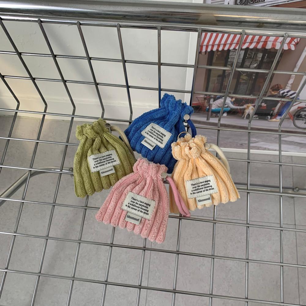 블루무드 코듀로이 에어팟 버즈 파우치 무선이어폰파우치