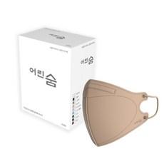 어린숨엣지 새부리형 컬러 일회용 마스크 대형 성인용