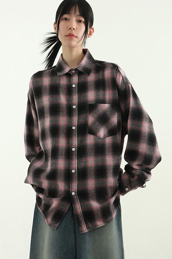 로컬맨션 shadow check shirt (unisex)