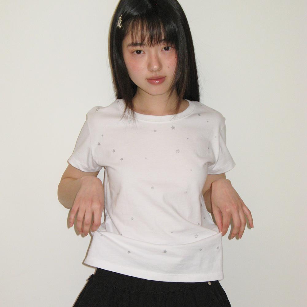 TWINKLE STAR SHORT SLEEVE T SHIRT WHITE
