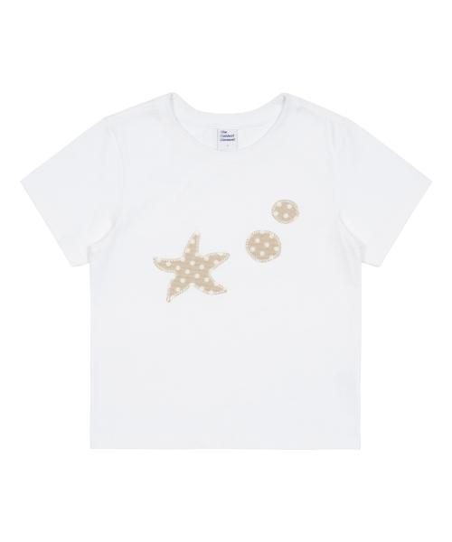 (w) TCM starfish dot patch T (white)