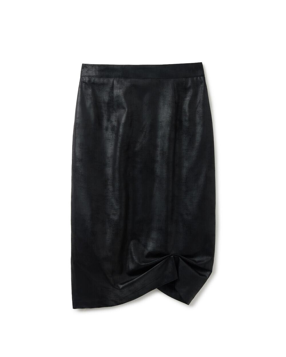 2-way Pin Tuck Volume Skirt / Black ㅡM size
