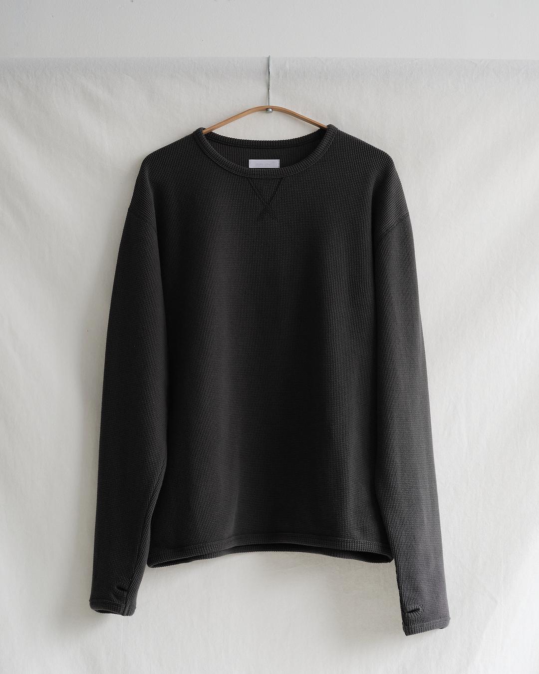 Waffle rib long sleeve (anthracite)