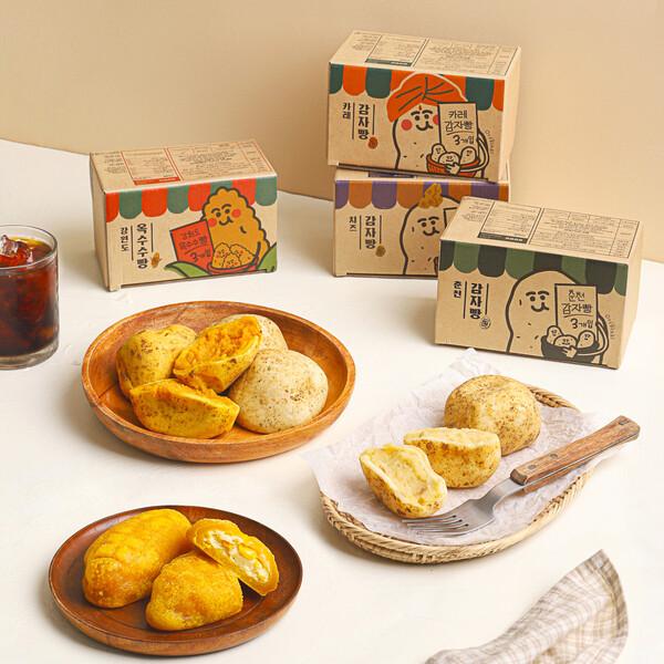 [춘천 감자밭] 춘천 감자빵 3개입, 4종