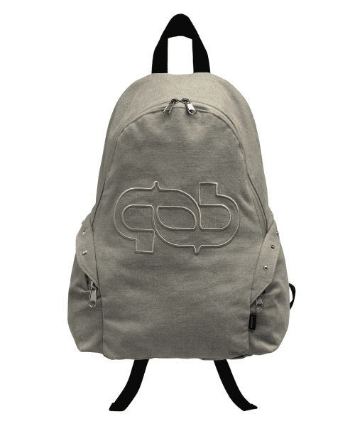 Symbol Side Pocket Backpack (Pale Beige)