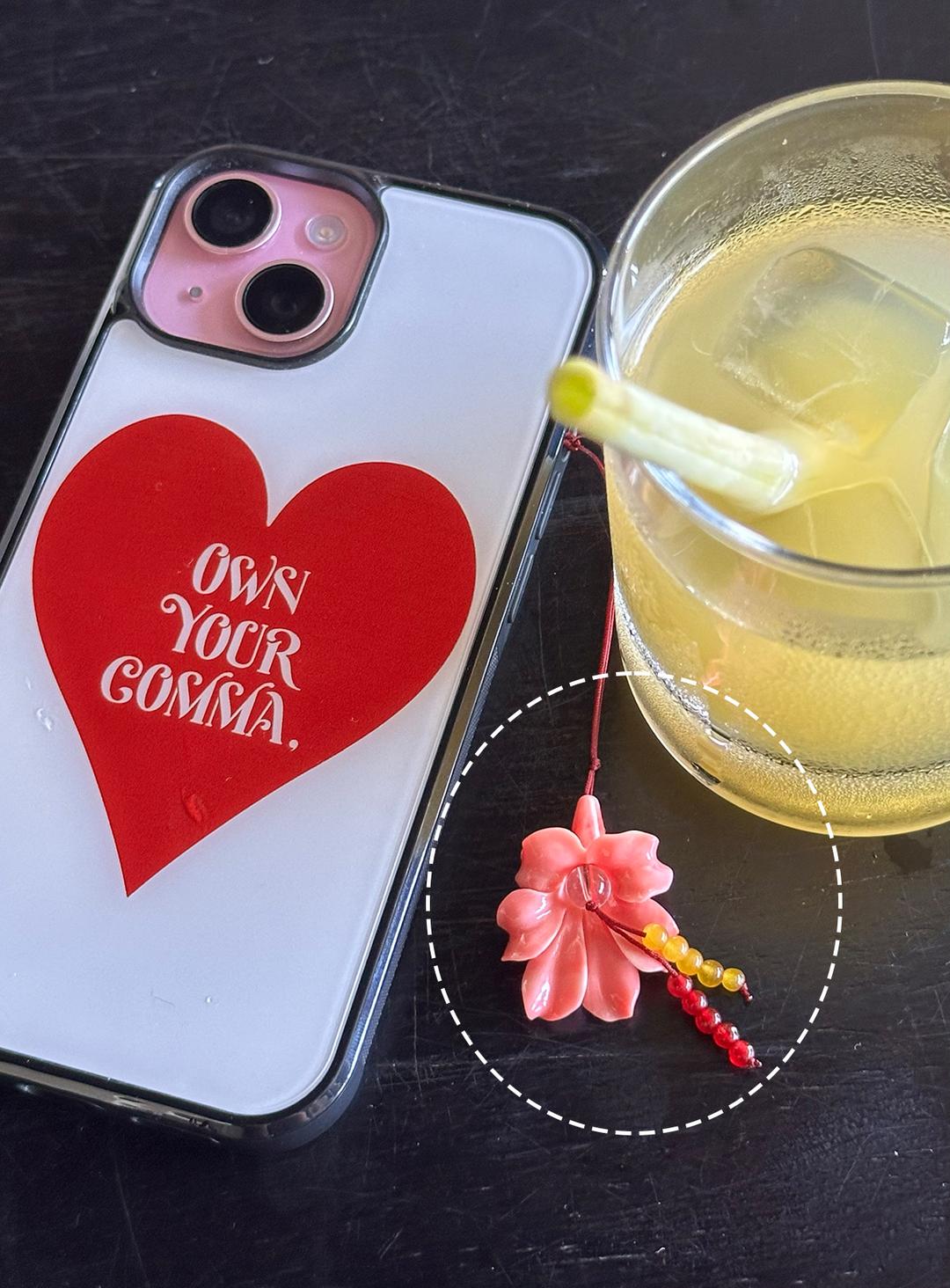 summer flower strap keyring