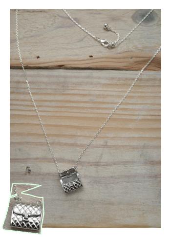 핸드백 롱 네크레스