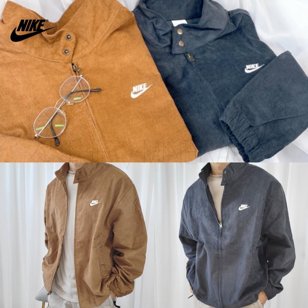 국내매장품 나이키 바라쿠다 자켓 NSW 클럽 코듀로이 해링턴 점퍼 스탠드 카라 FZ0632
