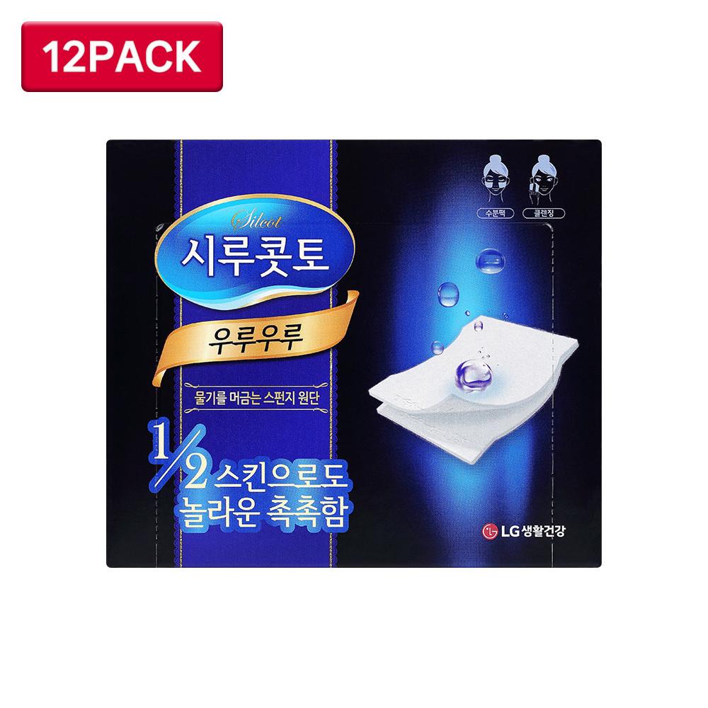 시루콧토 화장솜 우루우루 40매 x 12개