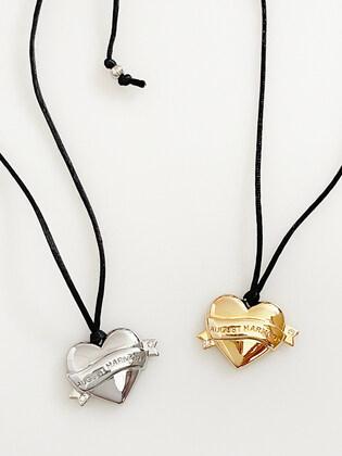 [단독]Old School Heart String Necklace(2color)