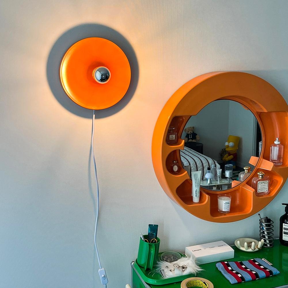 [29CM 단독] UFO KID LAMP 무타공 벽등 (Orange)