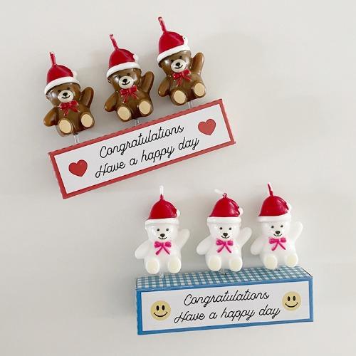 Santa Bear Candle 산타베어캔들