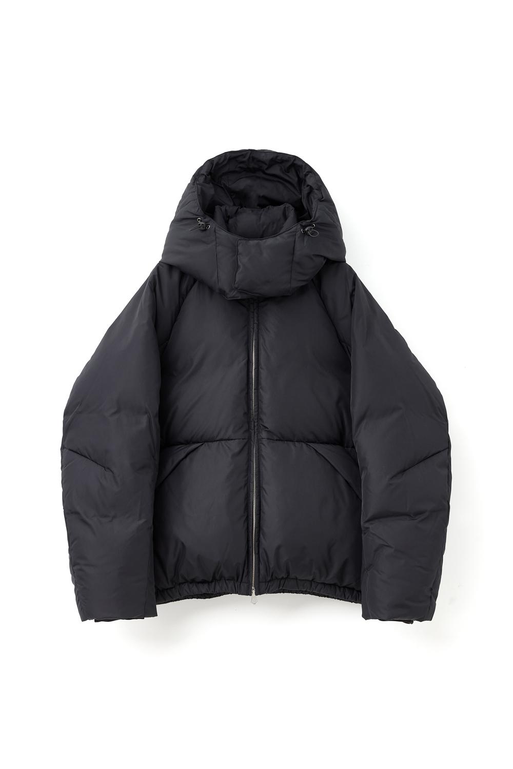 Heavy Goose Down Puffer Jacket Black